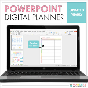2023-2024 Digital Teacher Planner by Markers and Minions (Free