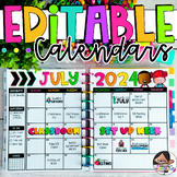 2024-2025 Editable Calendar | Lifetime Updates | +Google Slides™