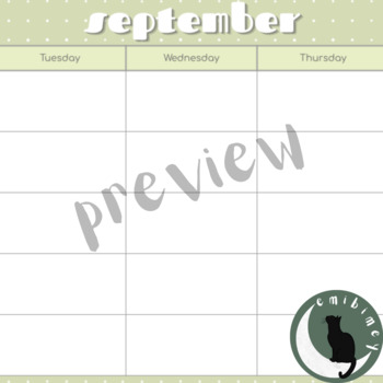 Preview of 2023/2024 Editable School Year Monthly Calendar on Google Slides™ (August-June)