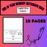 2023-2024 End Of School Year Memory Autograph Book