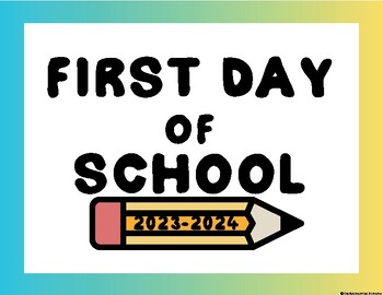2023-2024 English/Spanish First and Last Day of School Signs | TPT