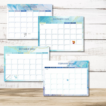 Preview of 2023-2024 Homeschool Calendar | Blue Marble Calendar | Homeschool Moms