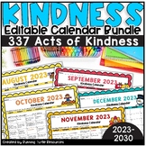 2024-2030 Kindness Calendar EDITABLE Bundle Random Acts of