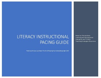 Preview of 2023-2024 Literacy Instructional Pacing Guide