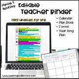 Monthly Lesson Plan Template Editable Calendar Teacher Pla