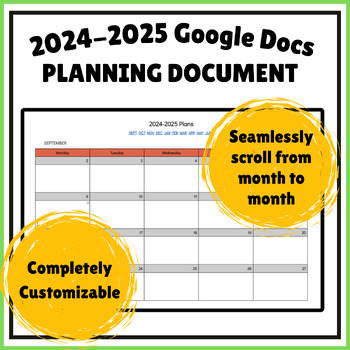 2023-2024 Pageless Google Planning Document by WiscoTeaching | TPT