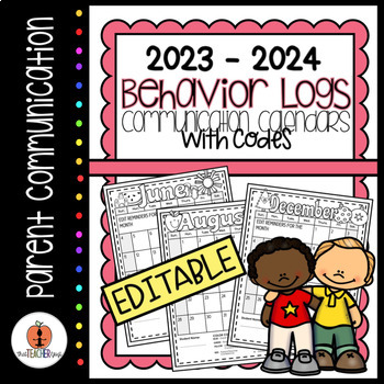 Preview of 2023-2024 Parent/Teacher Communication Logs