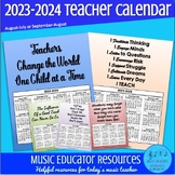 2023-2024 School Year Teacher Calendar
