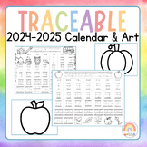 2023-2024 School Year Traceable Calendar and Art