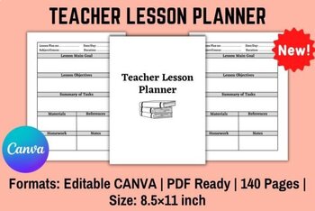 Preview of 2023-2024 Teacher Lesson Planner