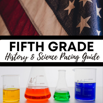 Preview of 2023-2024 - US History AND Science Pacing Guide - Editable - Planner