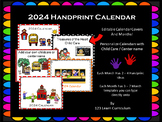 2023, 2024 and 2025 Handprint Calendar - Editable - Free U