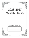 2023-2027 Monthly Planner