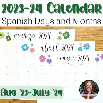 Preview of 2023-24 Back to School Calendar in Spanish