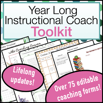 Preview of 2023-24 Instructional Coaching Planner with Observation Forms & Debrief Guides