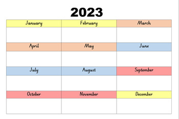 Preview of 2023 A3 Planner *editable