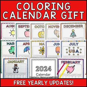 2024 Calendar Activity | Holiday Parent Gift | Parent Christmas Gift ...