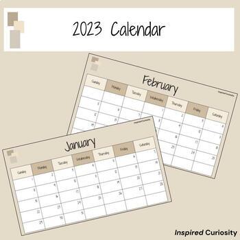 Preview of 2023 Calendar | Months of the Year