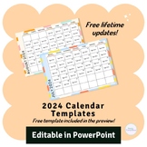 2024 Calendar Templates | Printable Monthly Calendars | Ed