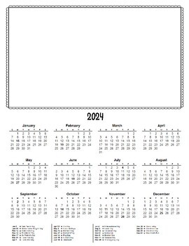 2023 Calendar for Drawing/Coloring by primaryrainbows | TPT