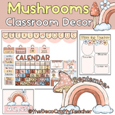 Floral Mushrooms Classroom Decor Bundle --Class Decoration