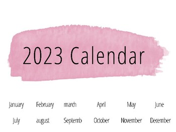 Preview of 2023 DIGITAL CALENDAR Planner Edit for iPad and Tab and Printable Katie