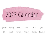 2023 DIGITAL CALENDAR Planner Edit for iPad and Tab and Pr