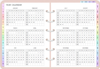 Preview of 2023 Daily Planner (for Notetaking iPad App such as GoodNotes, Notability, etc)