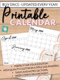 2023 Desktop Printable Planner Calendar - LIFETIME UPDATES