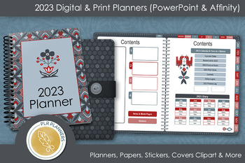 Preview of 2023 Digital Planner (Red/Black Bird Theme)
