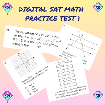 Preview of 2024 Digital SAT Math Practice Test 1 (Nonadaptive Paper Form)