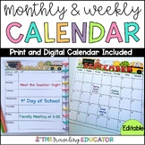 2024 Editable Monthly Calendars - Printable Monthly and We