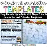 2023 Editable Calendars and Newsletter Editable Templates