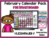 2024 February Calendar and Math Pack for Smartboard