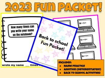 Preview of 2023 Fun Packet!