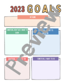 2023 Goal Setting for Counseling Groups