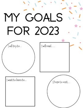 2023 Goals Worksheet by Lauren Thayer | TPT