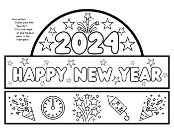 Preview of 2024 Happy New Year Hat