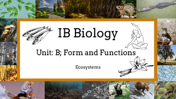 Preview of 2023 IB Biology Chapter B4: Ecosystems Bundle