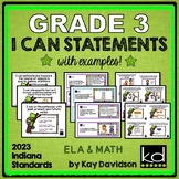 2023 Indiana Standards: I CAN Statements Grade 3