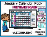 2024 January Calendar and Math Pack for Smartboard