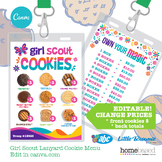 2024 Girl Scout Lanyard Cookie Menu ABC and Little Brownie