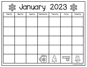 2023 Monthly Calendars By Colorful In Primary 