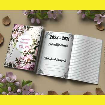 Preview of 2023 Monthly Planner for men women as a gift