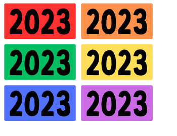 Preview of 2023 Multicolor Calendar Cards
