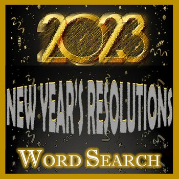 Preview of 2023 NEW YEAR'S RESOLUTIONS  {Word Search)