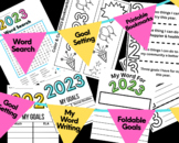 2023 NEW YEAR Writing Activity--Word Search, Goal Setting,