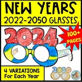 NEW YEARS 2024 - 2050 Glasses Craft | Back to School after