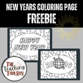 2024 New Year Coloring Page Free Product