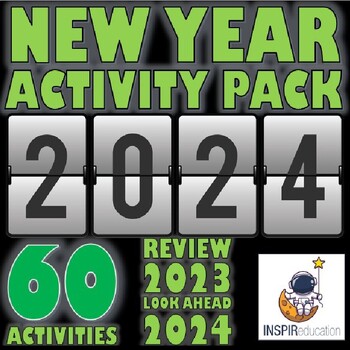 Preview of New Year Resolutions - 2024: 60 Printable Activities/Worksheets and Goal Setting